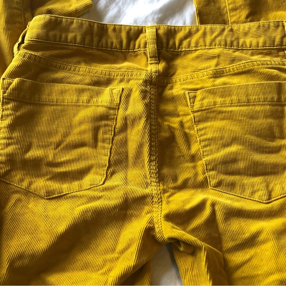 J crew matchstick gold coloured corduroy pants size 26s - Picture 4 of 8